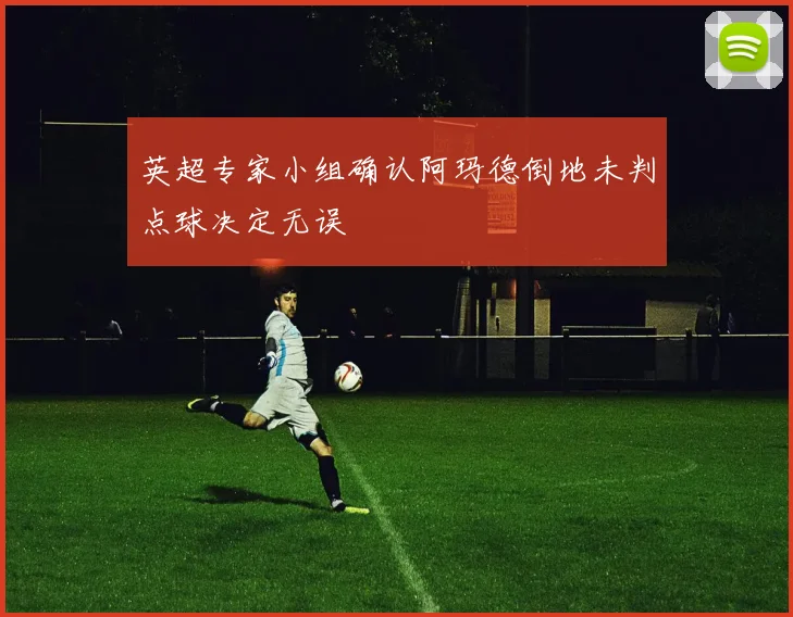 英超专家小组确认阿玛德倒地未判点球决定无误